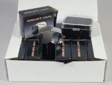 A BOX OF TWELVE JEWELLERY LOOPS.