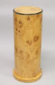 AN ART DECO STYLE BLONDWOO PEDESTAL COLUMN. 1ft x 2ft 7ins high.