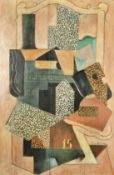 Jean Loison, 20th Century, probably French School, a cubist composition, oil on board, signed, 24