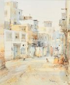 David Howell (b. 1939), a pair of watercolour scenes from Dubai, both signed, one 11