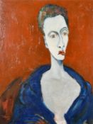 S.L Taylor (20th Century) 'Duchess', Portrait of a woman, oil on canvas, signed, inscribed and dated