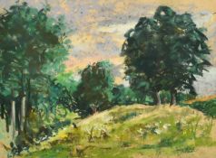 Paul Lucien Maze (1887-1979) French/British, a South Downs scene, pastel, signed, 10