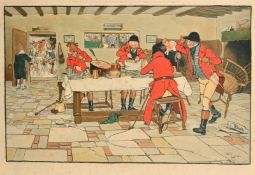 Cecil Aldin (1870-1935) British, a set of four hunting prints, each signed in pencil, published by