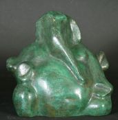 B. Vithal (1933-1992) Indian, 'Ganesha', a bronze sculpture of the Hindi deity, signed, H10.5