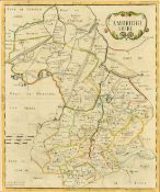 Robert Morden, late 17th/Early 18th Century, a double page map of 'Cambridgeshire', outline hand