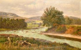 William Baptiste Baird (1847-1917) United States, 'The River Dee', oil on canvas, signed on the