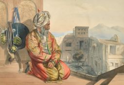 19th Century, a hand-coloured print of 'Atmaran, Hindoo of Peshawar', 10