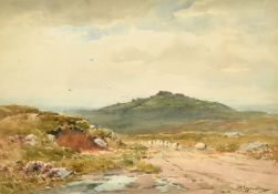 Wycliffe Egginton (1875-1951) British, 'Dartmoor, After Rain, King Tor', watercolour, signed, 7