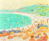 Alan Furneaux (b.1953) British, 'Sennen Cove 2017', oil on canvas, signed, 19.75