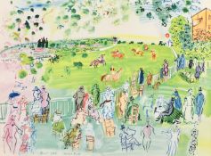 After Raoul Dufy, Ascot 1935, collotype print, 10.5