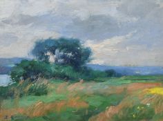 Ernest Renoux (1863-1932) French, 'Paysage a Meulan', oil on board, signed, 9.5