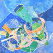 Abram, Circa 1966, an untitled abstract composition, oil on canvas, signed and dated, 39.5
