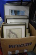 A quantity of paintings and prints etc.