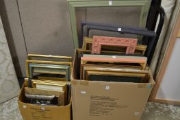 Various frames, paintings etc.