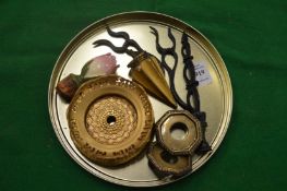 An ormolu mount and other collectables.