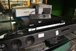 A sound bar, surround receiver etc.