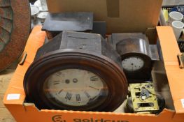 Clocks and clock parts.