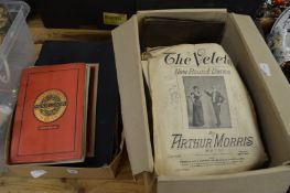A quantity of sheet music etc.