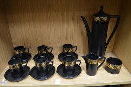A Portmeirion coffee service.