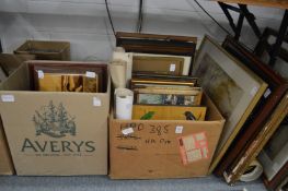 A quantity of paintings, prints etc.