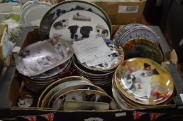 A quantity of collectors plates.