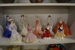Decorative porcelain figurines.