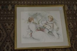 James Arthur Morris, Music Hath Charms, watercolour.