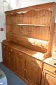 A large pine dresser.