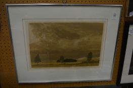 Michael Carlo, rain sky, limited edition print.