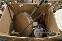 Bed warming pan and other items.