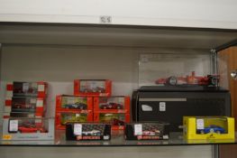 A good collection of model Ferrari's, all boxed.