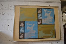 An unusual print depicting figures.