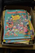 A quantity of Donald and Mickey comics, early 1970's.