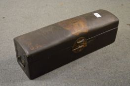 A Chinese lacquer pillow box.