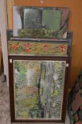 A good artist collection oil on board and unframed canvases, various subjects.