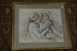 James Arthur Morris, The Friends, watercolour.