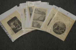 A quantity of engravings.