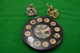 Japanese bone ornaments.