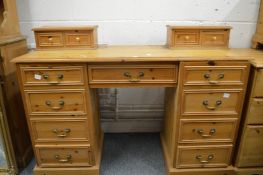 A pine dressing table or desk.