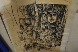 Various paintings and prints.