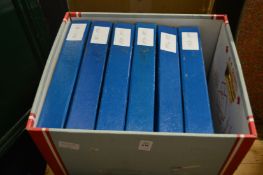 Six albums containing first day covers 1950's to 1980's.