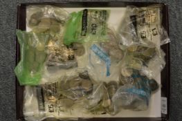 A quantity of pre-decimal coins to include sixpences etc.