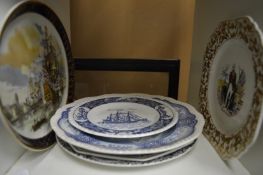 Lord Nelson decorated plate and similar items.