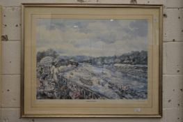 Charles Bone, Henley Royal Regatta, limited edition colour print, pencil signed.