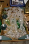 Box of glassware.