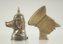 TWO REPLICA WORLD WAR ONE VESTA CASES.