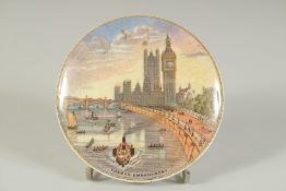 A PORCELAIN POT LID, THAMES EMBANKMENT 4ins diameter