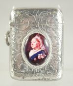 A VICTORIAN SILVER QUEEN VICTORIA VESTA.