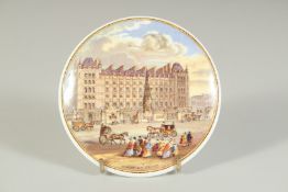 A PORCELAIN POT LID, CHARING CROSS Coalport 4ins diameter