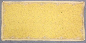 A FINE INDIAN METAL THREADED SAREE.